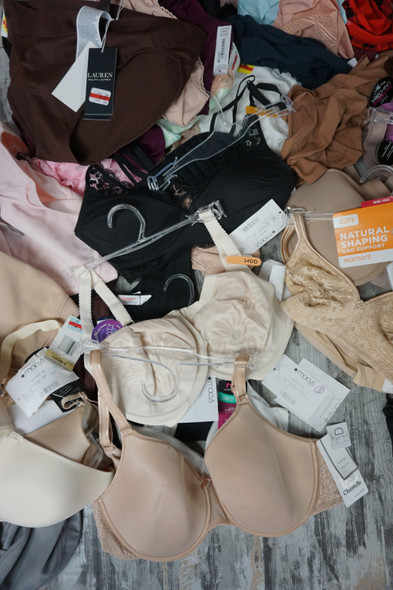 Pallets of name-brand bras