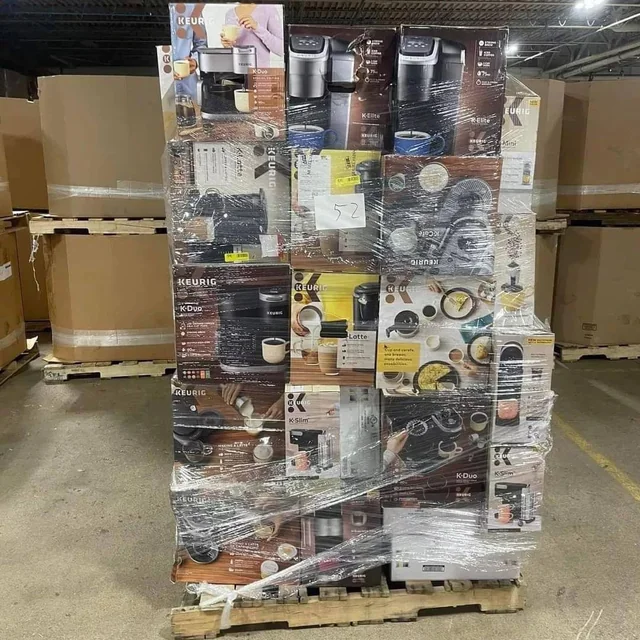 Wholesale coffee machine pallets - Bulk coffee maker liquidation - Coffee Espresso machine liquidation pallets for resale