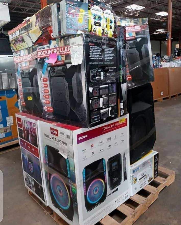 Pallets of Bluetooth speakers - Affordable home audio pallets - Wholesale car audio equipment