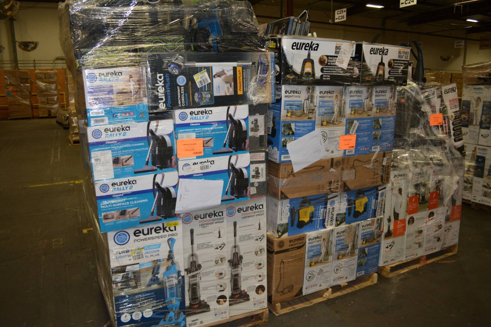 Vacuum cleaner liquidation pallets - Pallets of cordless vacuums - Wholesale upright vacuum cleaners